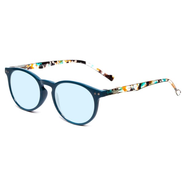 Calabria MDR8003 Blue Light Progressive Reading Glasses +2.50 Teal Green