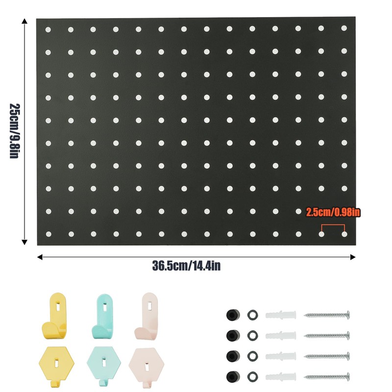 IWTTWY Tool Wall Perforated Metal Tool Holder Wall Garden Tool