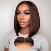 EAGERA Brown Wear and Go Glueless Wigs Human Hair Pre