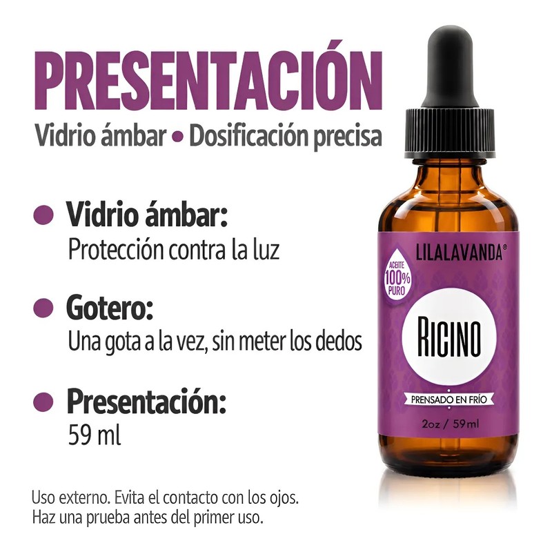 Aceite De Ricino 100 Puro Prensado En Frío - 59