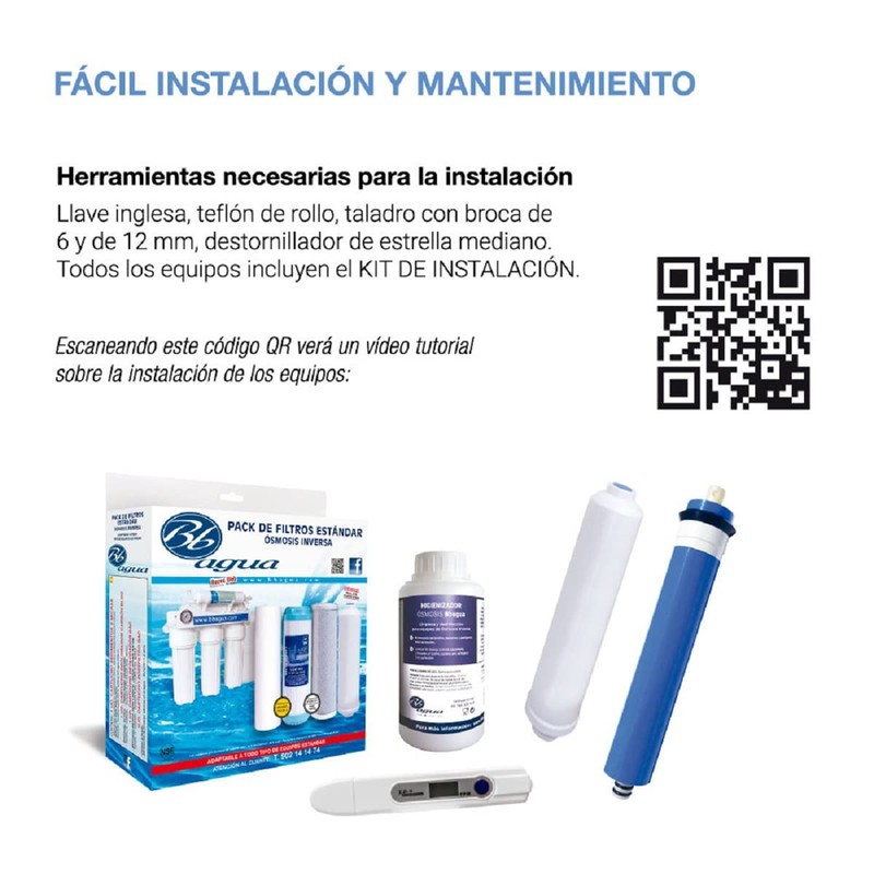 Membrane for 75 GPD Household Reverse Osmosis Devices. Standard. Replace