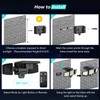 Tuffenough Solar Outdoor Lights 2500LM 210LED Security Lights,3 Heads Dimmable