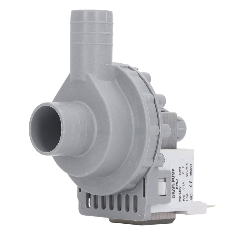 Washer Drain Pump Motor 30W 0.2A 20LPM Copper Coil Powerful