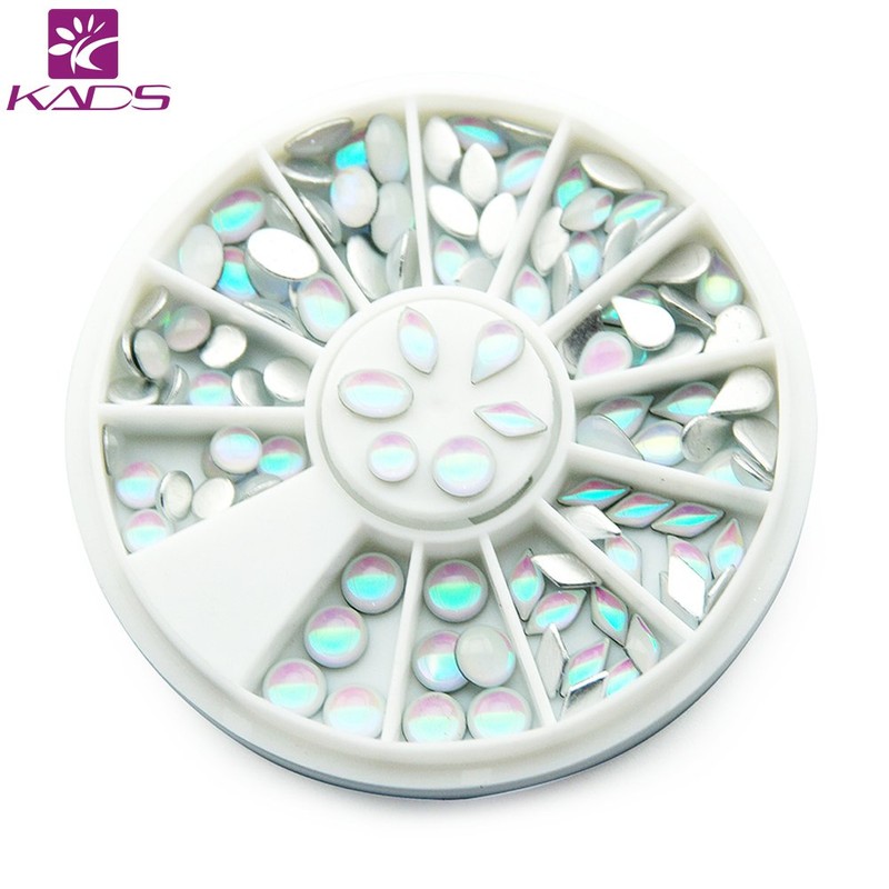 KADS Ovals & Water Drop 6 Different Shapes Design White