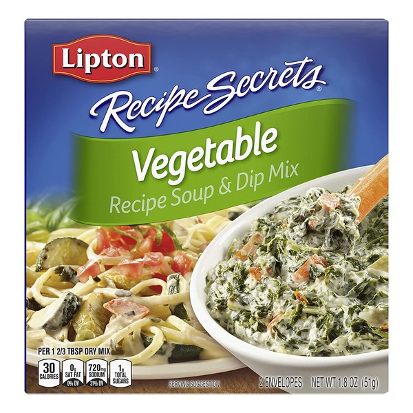 Lipton Recipe Secrets Soup and Dip Mix, Vegetable 1.8 oz, Pack of 12
