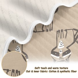 Ollabaky Cute Racoon Animal Baby Blanket for Boys Girls Cotton Throw Blanket Swaddle Blanket for Crib Stroller Nursery Receiving Blanket Infant Toddler Unisex 30"x40"