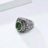 US Military Honor Ring for Men, Silver-Tone Titanium Steel Army