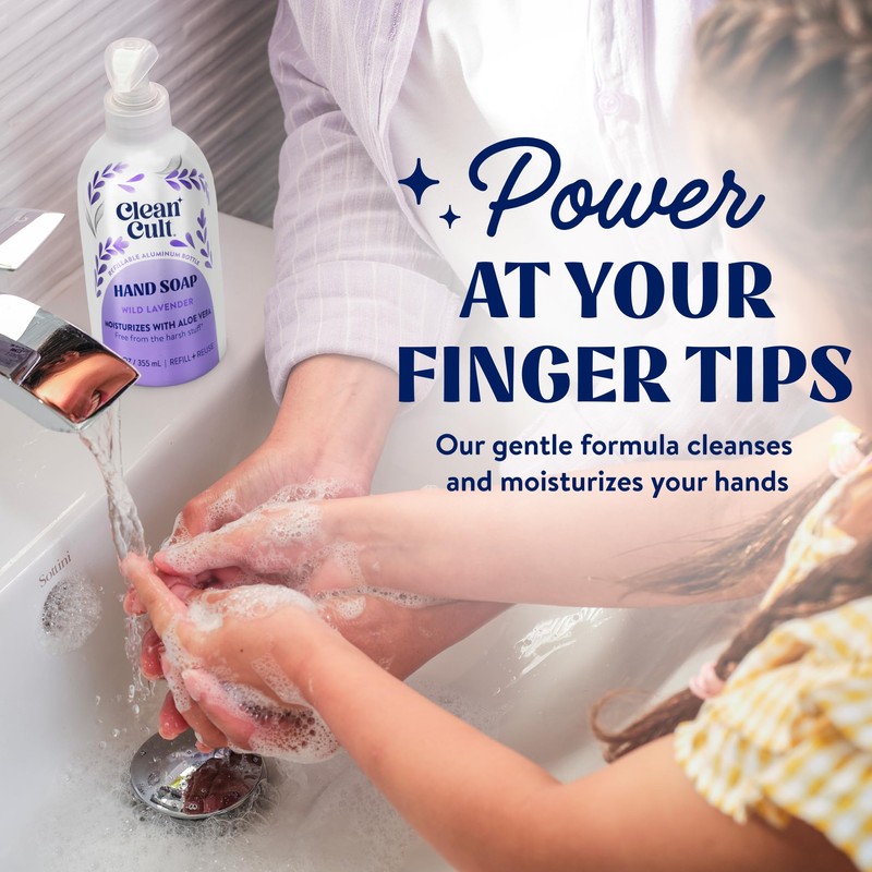 Cleancult Liquid Hand Soap Refill - Wild Lavender - Moisturizes