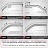 AceRide Window Visors for 2014-2018 Mazda 3 Sedan & Hatchback，Rain