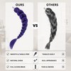 Purple Hair Extensions Set - Ponytail Hair Extension - Velvet