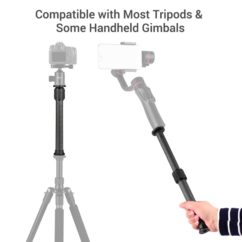 Andoer ER252C 25mm Tube Diameter Carbon Fiber Tripod Extender 2-Section