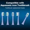 CILGEWH Replacement Toothbrush Heads 10 Pack for AquaSonic icon Electric