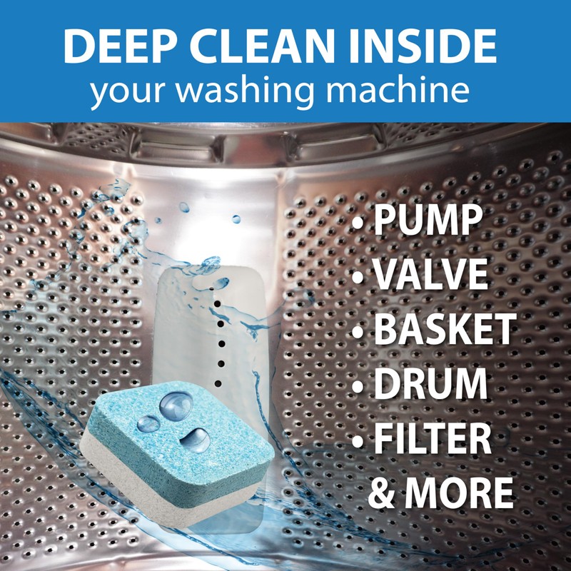 SANI 360° Washing Machine Cleaning tablets, 12 pack is Formulated