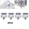 DOONARCES 4Pcs Trailer Paddle Toolbox Lock Stainless Steel Truck Tool