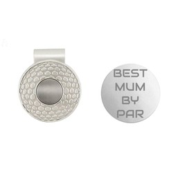 Ashton and Finch Magnetic Golf Ball Marker and Hat Clip | Putting Gifts | Golf Gift Putting Accessories For Men | Polished Golf Ball Marker and Hat Clip | Golf Gifts for Men (Best Mum By Par)