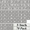 3 Inch Alphabet Letter Stencils for Painting - 70 Pack