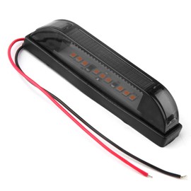 Smoked Amber LED Front Grille Marker Lights Kit, 4Pcs 4 Inch Full LED Center Grille Running/Position Lights Sealed 9 LEDs Compatible With Tacoma/4Runner/ Tundra/Silverado Grill Marker Lights