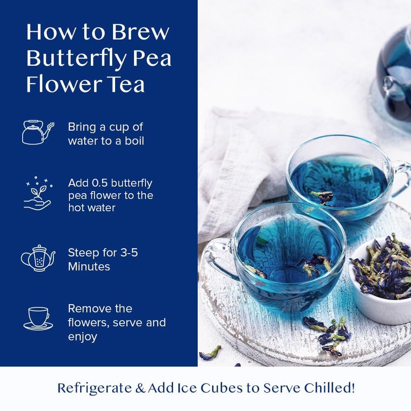 VAHDAM VAHDAM, Butterfly Pea Flower Tea (1.76oz) 100+ Cups |