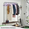NEATERIZE Ultra Heavy Duty Plastic Clothes Hangers - Purple -