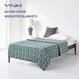 YnM Fuzzy Duvet Cover for Weighted Blankets (Infinite, 60''x80'')
