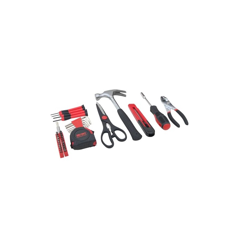Hantinstom 39-Piece Household Tools Kit Essential Home Repair Set with