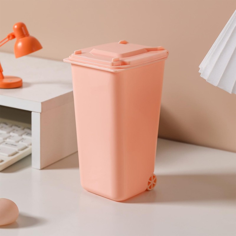 NIDHFG 2 Pieces Mini Desktop Trash Can, Creative And Cute,