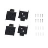 4 PCS Mountings Brackets Universal Roller Shade Hardware Roller Shade