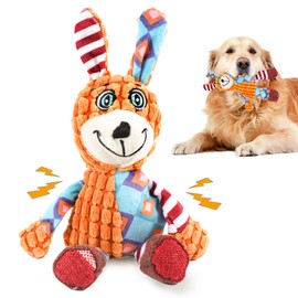 Squeak Dog Toys Durable Plush for Small & Medium Breeds - Soft Chew-Resistant Fabric, Interactive Indoor/Outdoor Play, Perfect for Puppy Teething - Ideal Pet Gift, Dog