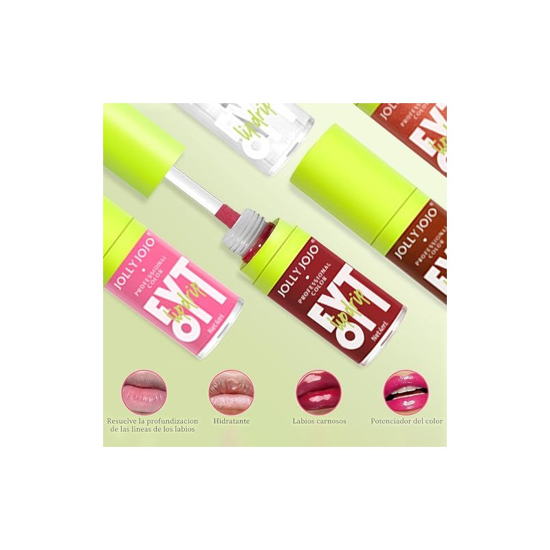 Lip Oil Hidratante Lip Gloss, Juego de 5 Colores