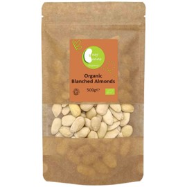 Organic Blanched Almonds by Busy Beans Organic (500g)