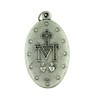 Our Lady of Grace 1 3/4 Inch Silver Tone Miraculous