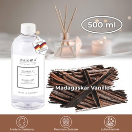 pajoma® Room Fragrance Refill Bottle 500 ml, Madagascar Vanilla, Refill for Air Freshener, Intense and High-Quality Fragrance in Premium Quality