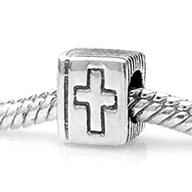 Bible Charms 925 Sterling Silver Christian Beads Keep Faith Charm for Bracelet