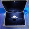 GBYAN Velvet Ring Box with LED Light Jewelry Display Gift