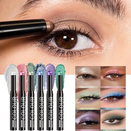 Cream Eye Shadow Stick - Eyeshadow Stick Makeup Set - Shimmer Long-Lasting Waterproof Makeup Tool for Travel Birthday Daily Routines Women Cosmetics Girls Beauty Holiday