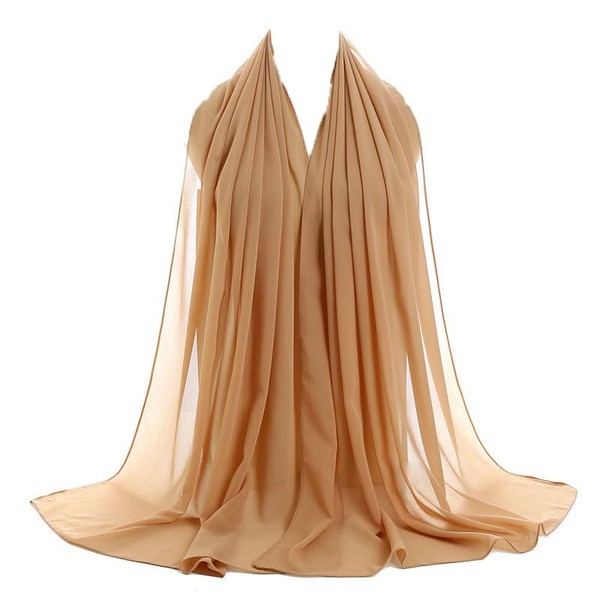 HYFAI Premium Chiffon Scarf Hijab Lightweight Sheer Wrap for Women,