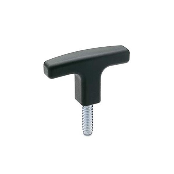 Elesa T-handle, 67 mm length, with M8 thread, 25 mm