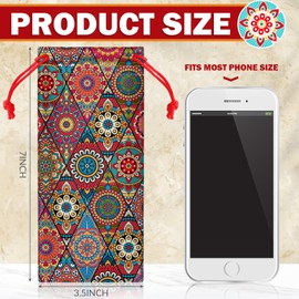 Shinylin 24 Pcs Sunglass Pouch Drawstring Microfiber Pouch Multicolor Soft Sunglasses Case Sunglasses Bag Eyeglass Pouch (Vibrant Colors,Charming)