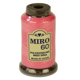 MIRO Sewing Machine Thread for Home Use, #60, 300 m Roll, Color Number 5, Easy to Handle, No. 60, Made in Japan