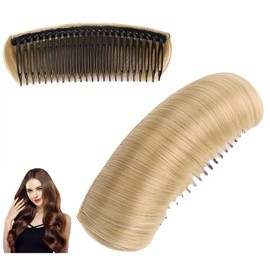 Gold Invisible Fluffy Hair Pad, Invisible False Bun Clip, Princess Styling Volume-Enhancing Pads, Lightweight Comfortable Thickening Hairpin Pads for Daily Use Hair Accessories