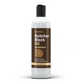Unpretentious Butcher Block Oil, 16 fl oz, Safe for Butcher Blocks, Cutting Boards, Countertops & Wood Utensils
