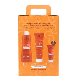 Alama Set Curl Kit: Shampoo, Detangling and Modelling Fluid for Curly Hair (300ml, 300ml, 50ml)