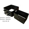 LSMIITTH 2-Part LSMIITTH Iron Large Flask Mold Frame for Sand