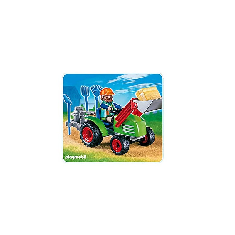 PLAYMOBIL 4143 Multifunctional Tractor, Farmer with Tractor, Tractor