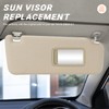 Beige Passenger Right Side Sun Visor Replacement Compatible with 2010-2023
