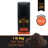 San Diego Coffee DECAF French Roast, Dark Roast, Ground Coffee,
