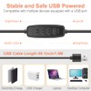UBeesize Ringlicht Laptop, 6''Ringleuchte mit Stativ&Clip, Videokonferenz Licht 5 Beleuchtungsmodi/5Helligkeiten