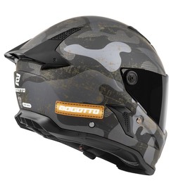 Bogotto Rapto Camo Helmet, Matte Black / Grey, S