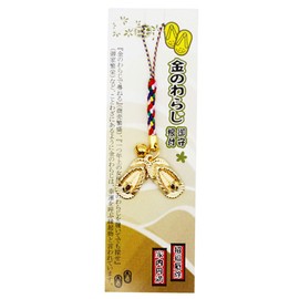 Gold Waraji Amulet Netsuke Attracting Money Luck, Lucky Luck Strap, Feng Shui Lucky Charm, Feng Shui Goods, Good Luck Goods, Rayon, No Gemstone, No Gemstone