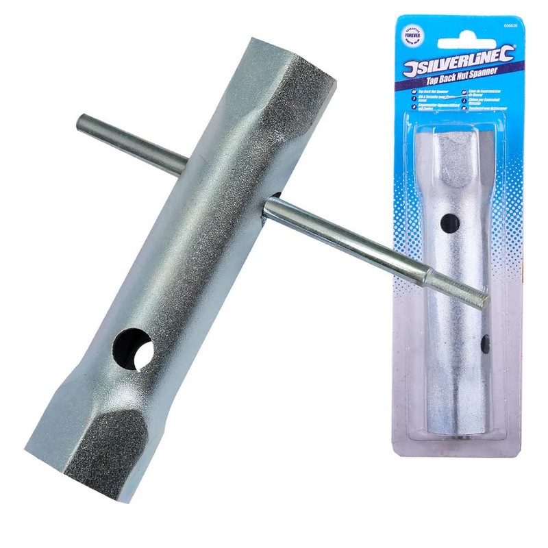 Silverline Monobloc Back Nut Tap Spanner 27 & 32mm (656636)